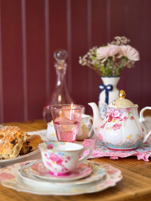 Carraig Donn Rosa Belle Cups & Saucer Set