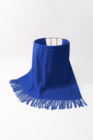 Carraig Donn Royal Blue Soft Touch Tassel Scarf