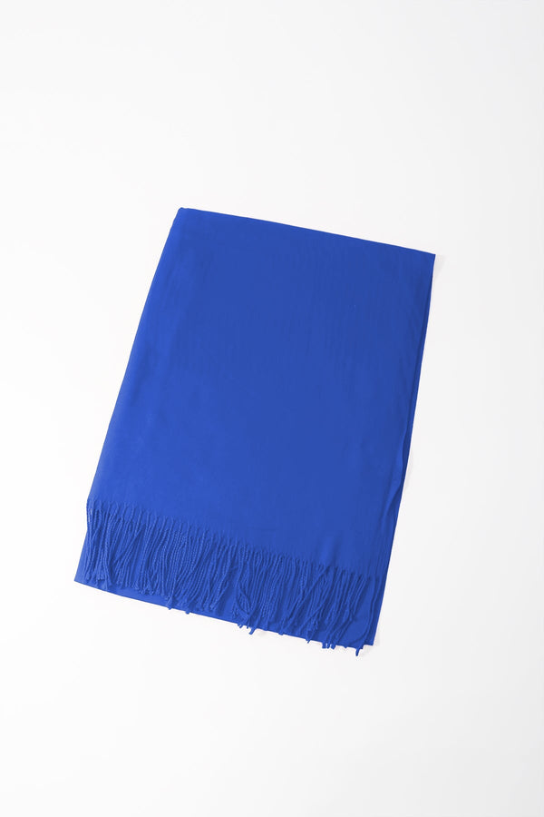 Carraig Donn Royal Blue Soft Touch Tassel Scarf