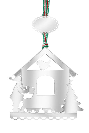 Carraig Donn Santa And Robin Christmas Decoration