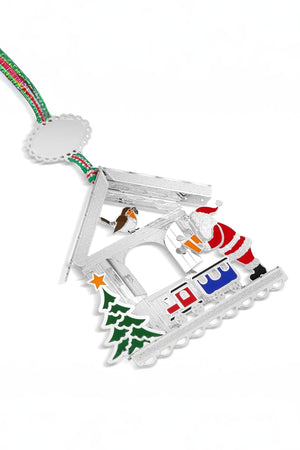 Carraig Donn Santa And Robin Christmas Decoration