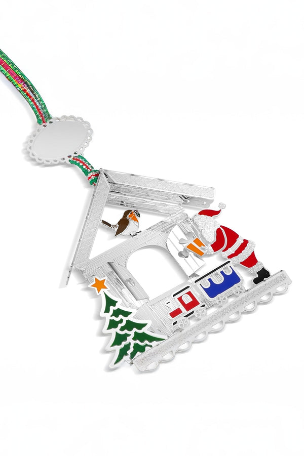 Carraig Donn Santa And Robin Christmas Decoration