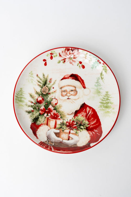 Ceramic Santa Christmas Plate