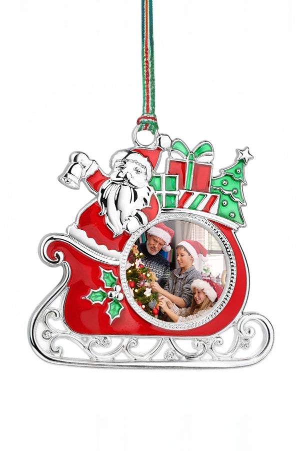 Carraig Donn Santa On Sleigh Photoframe Decoration