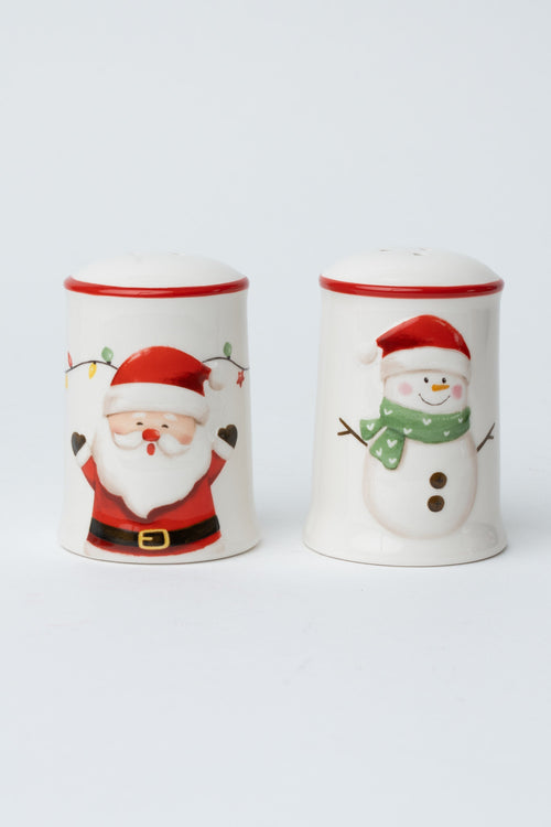 Santa & Snowman Salt & Pepper Christmas Set