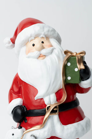 Carraig Donn Santa With Puppy Christmas Decorative Ornament