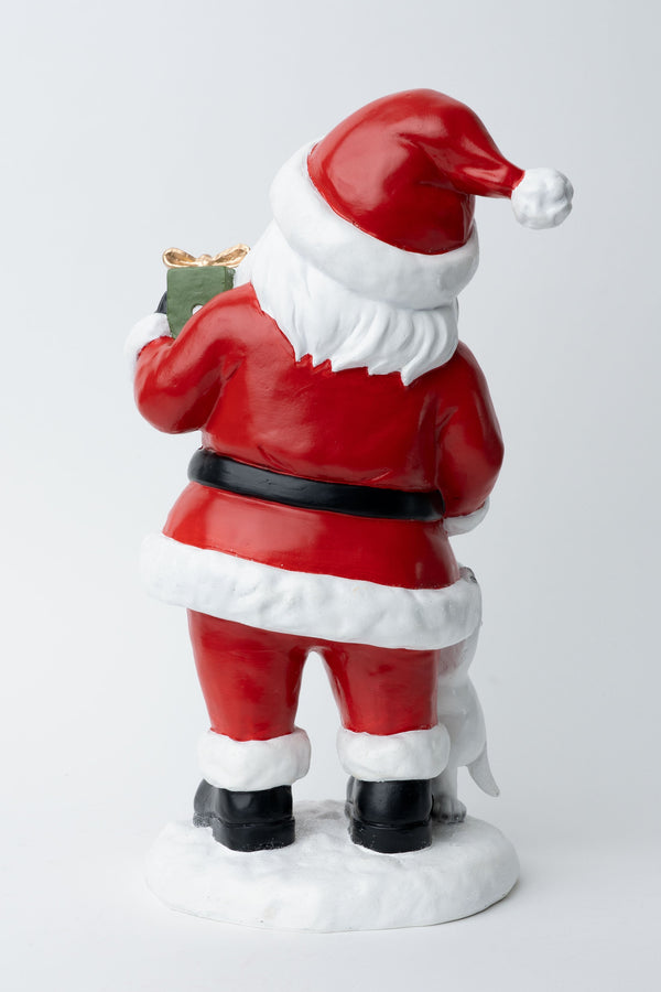Carraig Donn Santa With Puppy Christmas Decorative Ornament