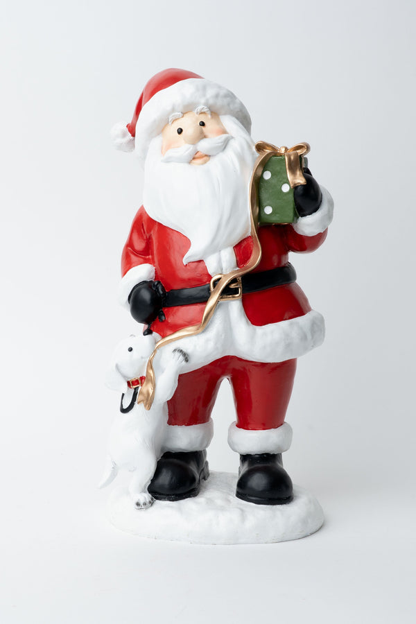 Carraig Donn Santa With Puppy Christmas Decorative Ornament