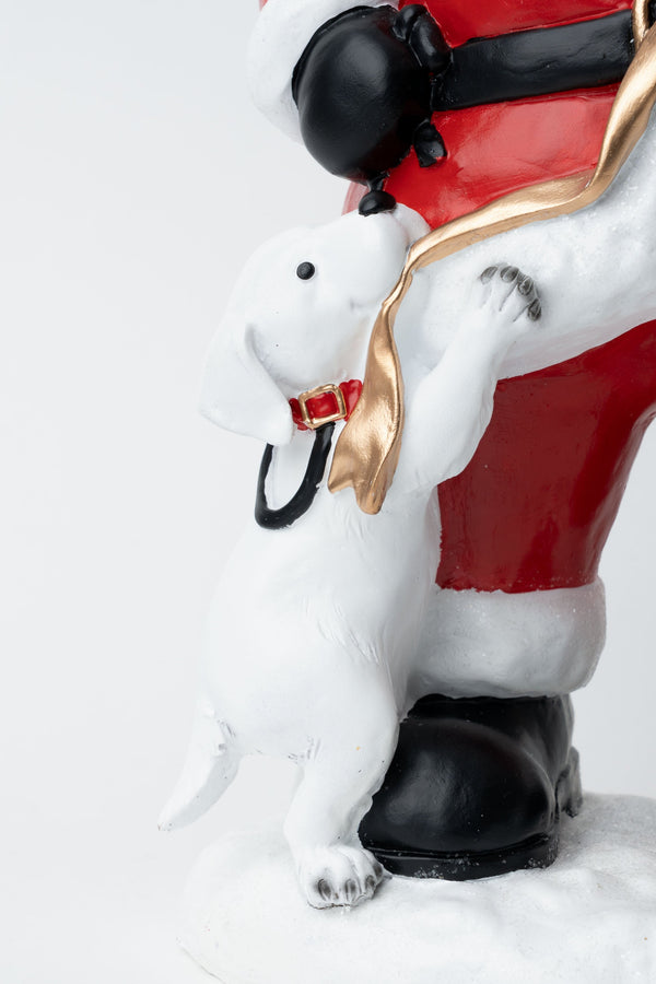 Carraig Donn Santa With Puppy Christmas Decorative Ornament