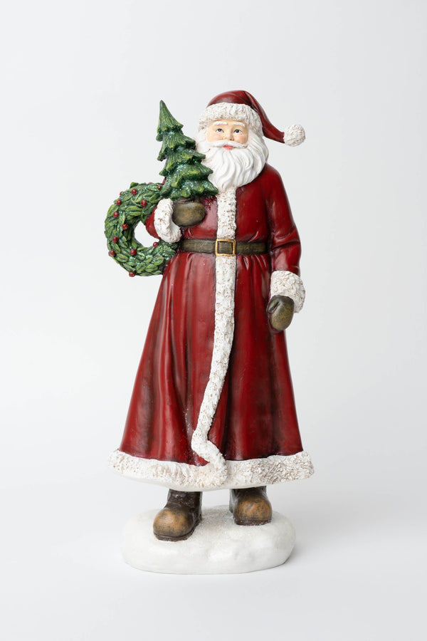 Carraig Donn Santa With Tree & Wreath Christmas Decoration
