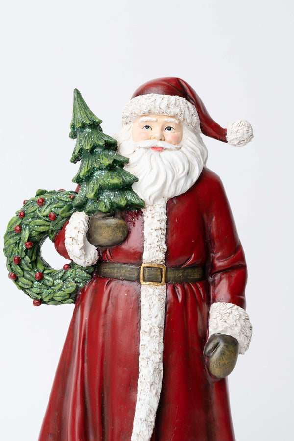 Carraig Donn Santa With Tree & Wreath Christmas Decoration