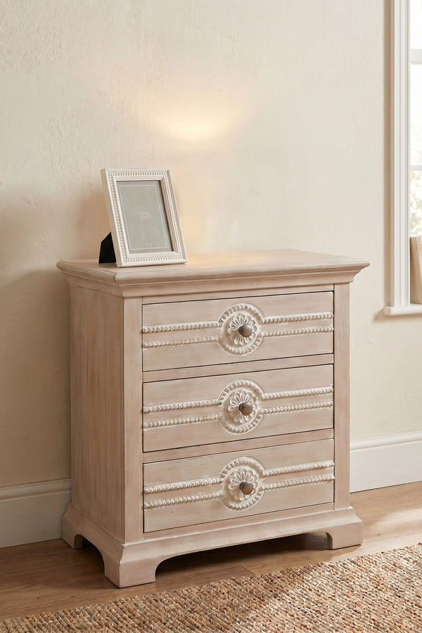 Carraig Donn Sarah Beaded White Photo Frame 5x7