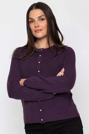 Carraig Donn Scallop Detail Cardigan