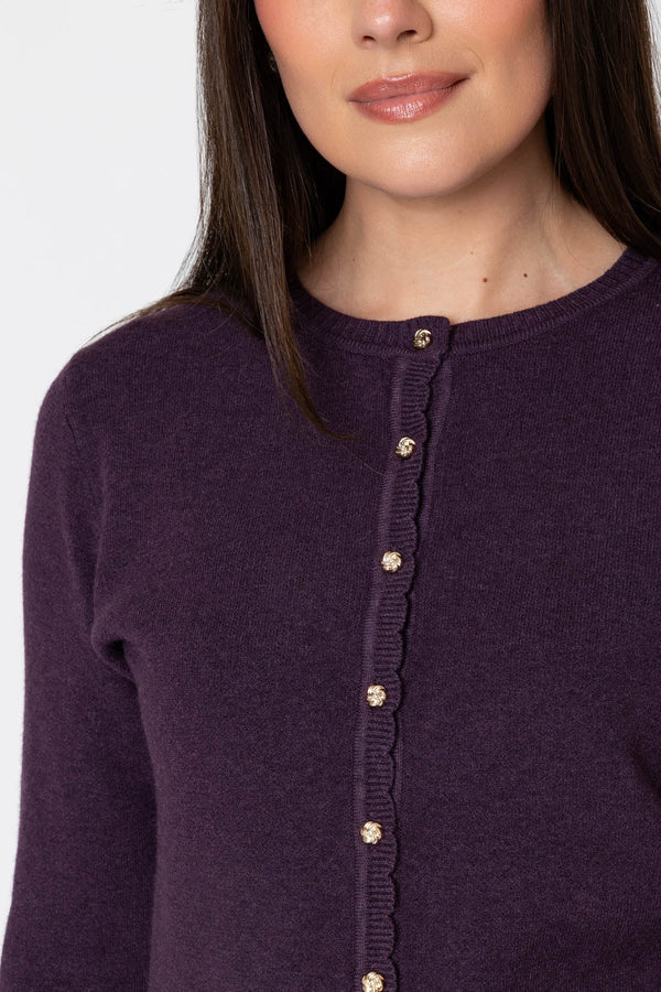 Carraig Donn Scallop Detail Cardigan