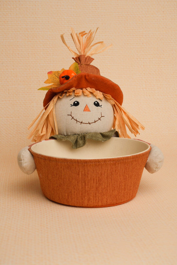 Carraig Donn Scarecrow Treat Bowl Halloween Decoration