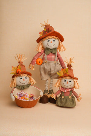 Carraig Donn Scarecrow Treat Bowl Halloween Decoration