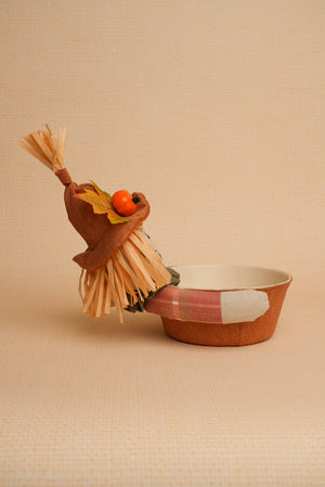 Carraig Donn Scarecrow Treat Bowl Halloween Decoration