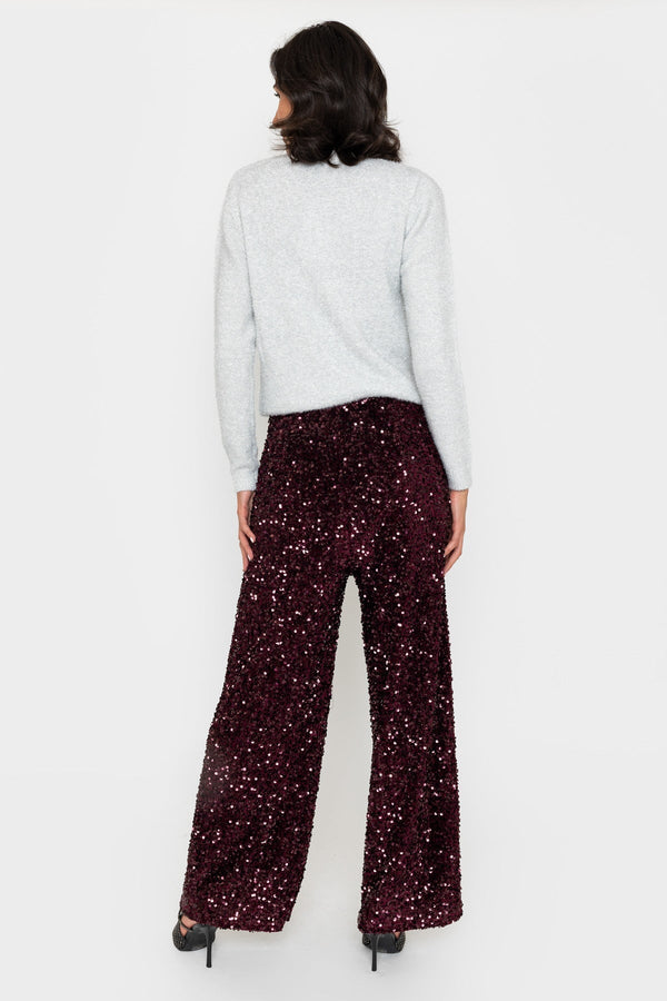 Carraig Donn Sequin Trousers Plum
