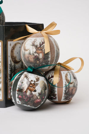 Carraig Donn Set Of 14 Reindeer Christmas Baubles
