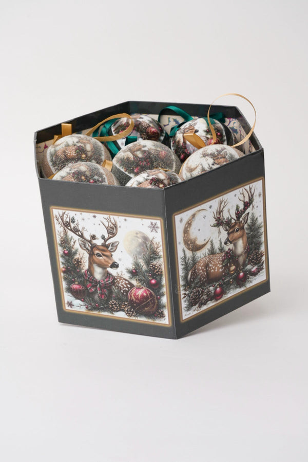 Carraig Donn Set Of 14 Reindeer Christmas Baubles