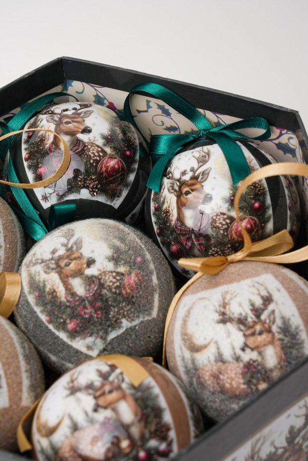 Carraig Donn Set Of 14 Reindeer Christmas Baubles