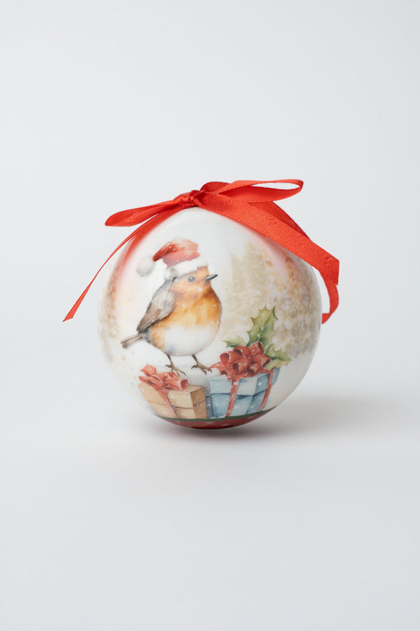 Carraig Donn Set Of 14 Robin Christmas Baubles