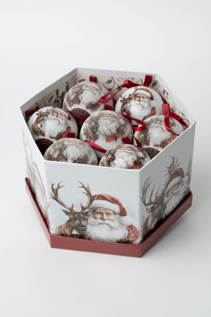 Carraig Donn Set Of 14 Santa Christmas Baubles