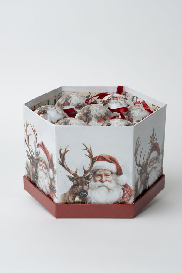Carraig Donn Set Of 14 Santa Christmas Baubles