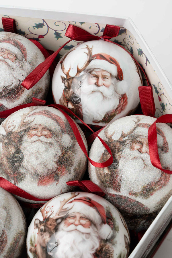 Carraig Donn Set Of 14 Santa Christmas Baubles