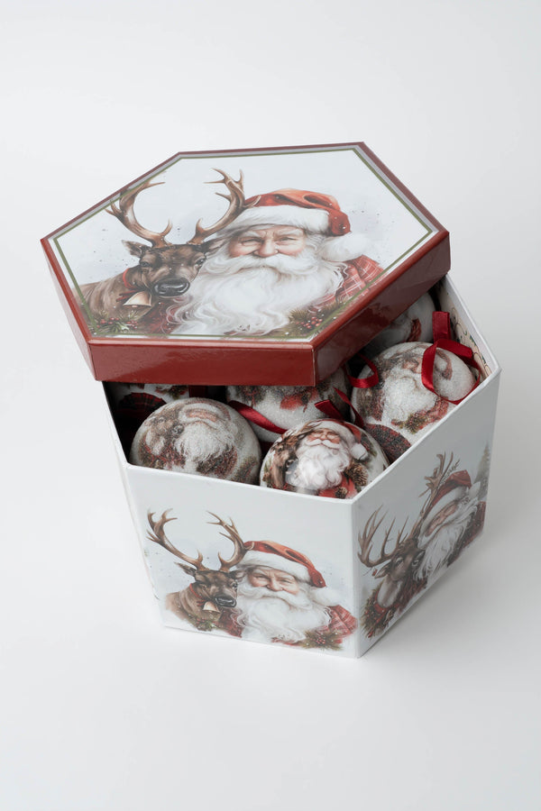 Carraig Donn Set Of 14 Santa Christmas Baubles
