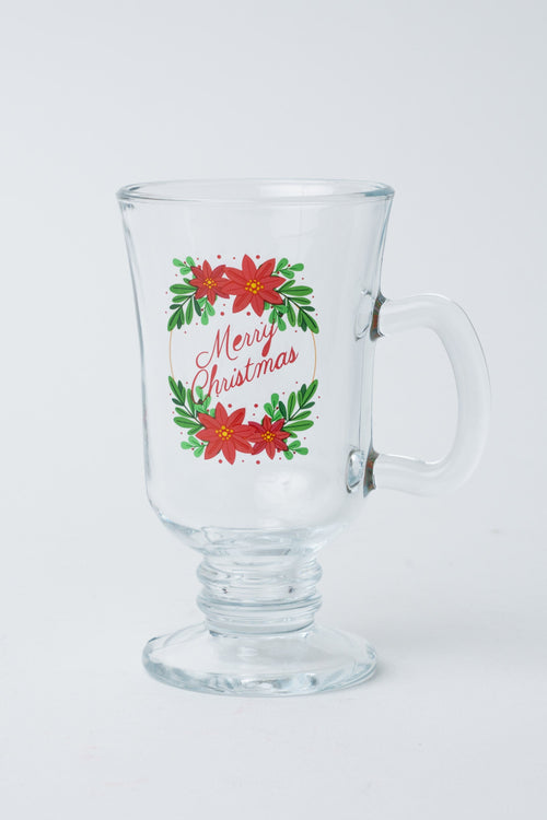 Set Of 2 Christmas Irish Coffee Glasses