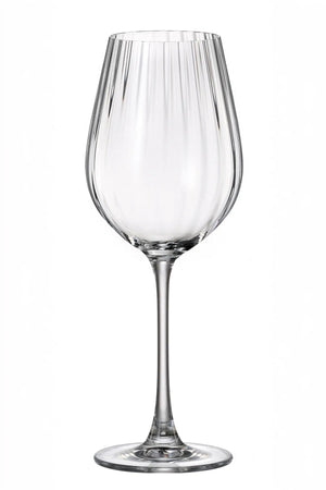 Carraig Donn Set Of 2 Ripple Crystal Wine Glasses