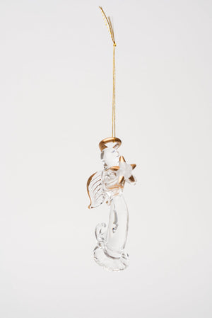 Carraig Donn Set Of 3 Glass Angel Christmas Tree Decorations