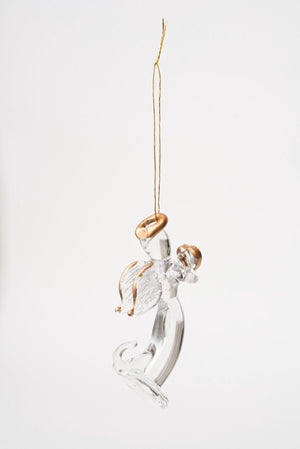Carraig Donn Set Of 3 Glass Angel Christmas Tree Decorations