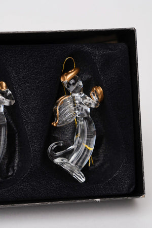Carraig Donn Set Of 3 Glass Angel Christmas Tree Decorations