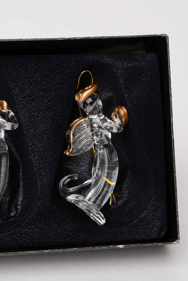 Carraig Donn Set Of 3 Glass Angel Christmas Tree Decorations