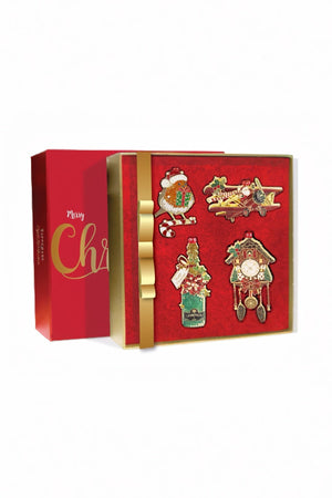 Carraig Donn Set Of 4 Robin, Plane, Champagne Bottle & Cuckoo Clock Christmas Tree Decorations