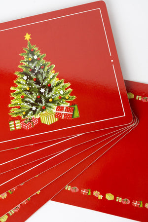Carraig Donn Set Of 6 Christmas Tree Placemats