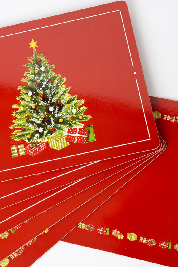 Carraig Donn Set Of 6 Christmas Tree Placemats