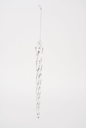 Carraig Donn Set Of 6 Glass Icicles Christmas Tree Decorations