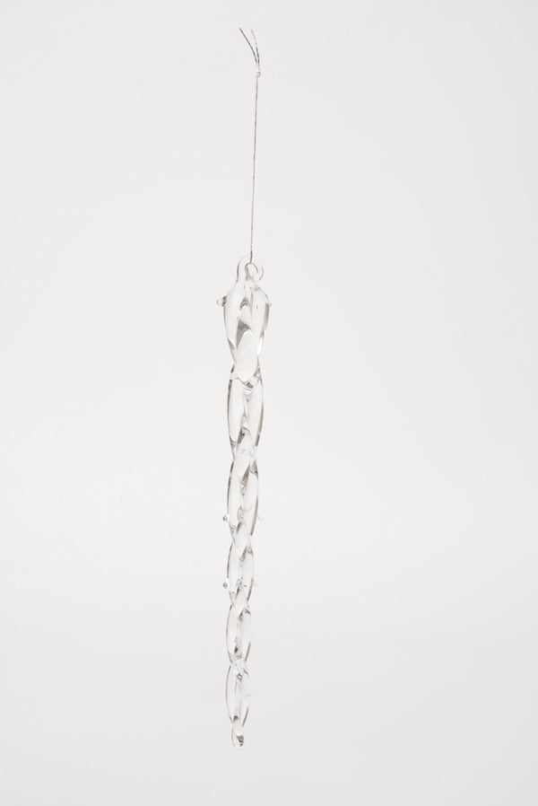 Carraig Donn Set Of 6 Glass Icicles Christmas Tree Decorations