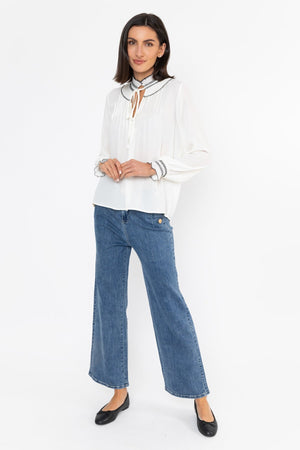 Carraig Donn Shirred Collar Blouse