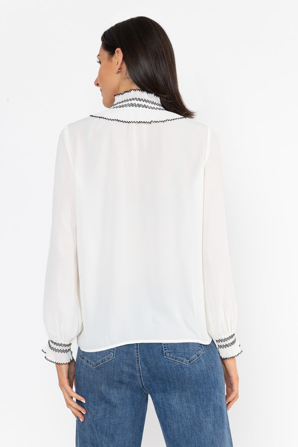 Carraig Donn Shirred Collar Blouse