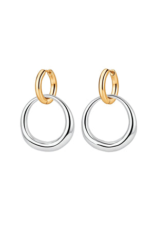 Carraig Donn Sienna Mixed Tones Hoop Earrings