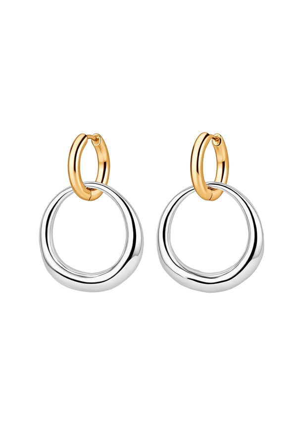 Carraig Donn Sienna Mixed Tones Hoop Earrings
