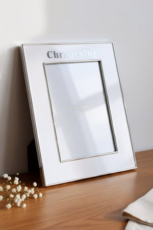 Carraig Donn Silver Christening Frame 5x7