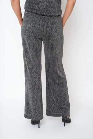Carraig Donn Silver Lurex Studded Straight Leg Trousers