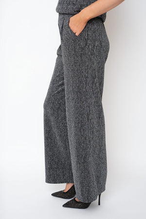 Carraig Donn Silver Lurex Studded Straight Leg Trousers