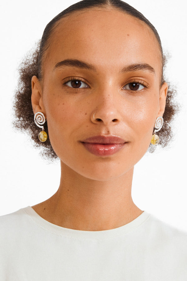 Carraig Donn Silver Plated Still Drop Earrings