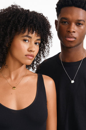 Carraig Donn Silver Presence Coin Necklace